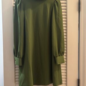 Alex Marie Long Sleeve Green Dress